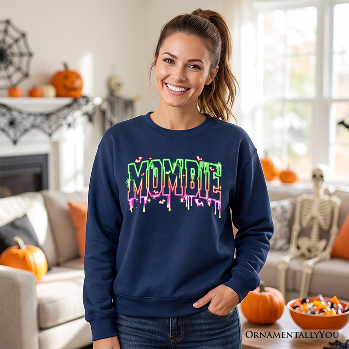 Mombie Halloween Sweatshirt, Funny Sweater for Spooky Moms