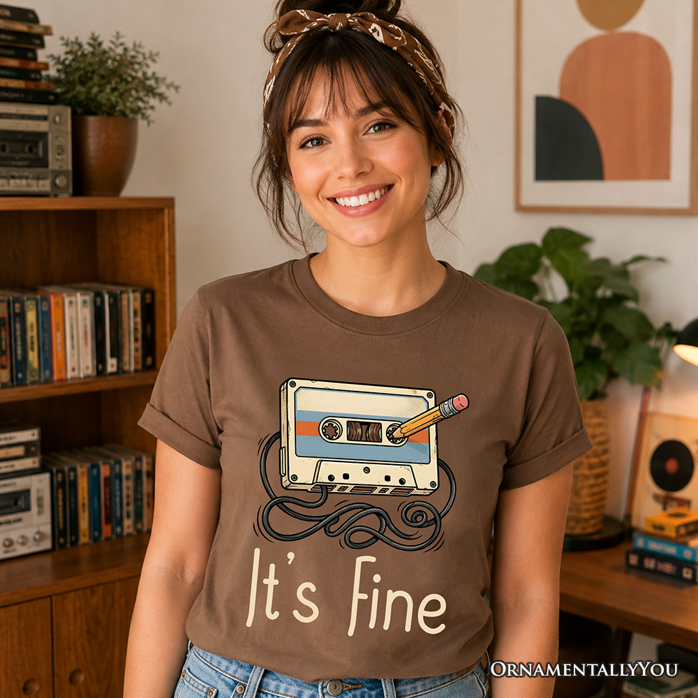Retro Cassette Tape T-Shirt, 90s Music Vibe Tee