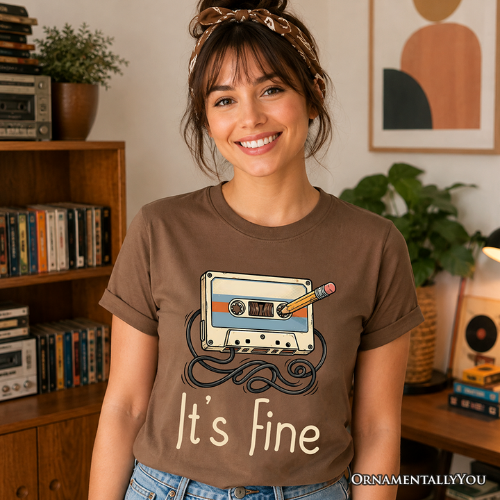 Retro Cassette Tape T-Shirt, 90s Music Vibe Tee