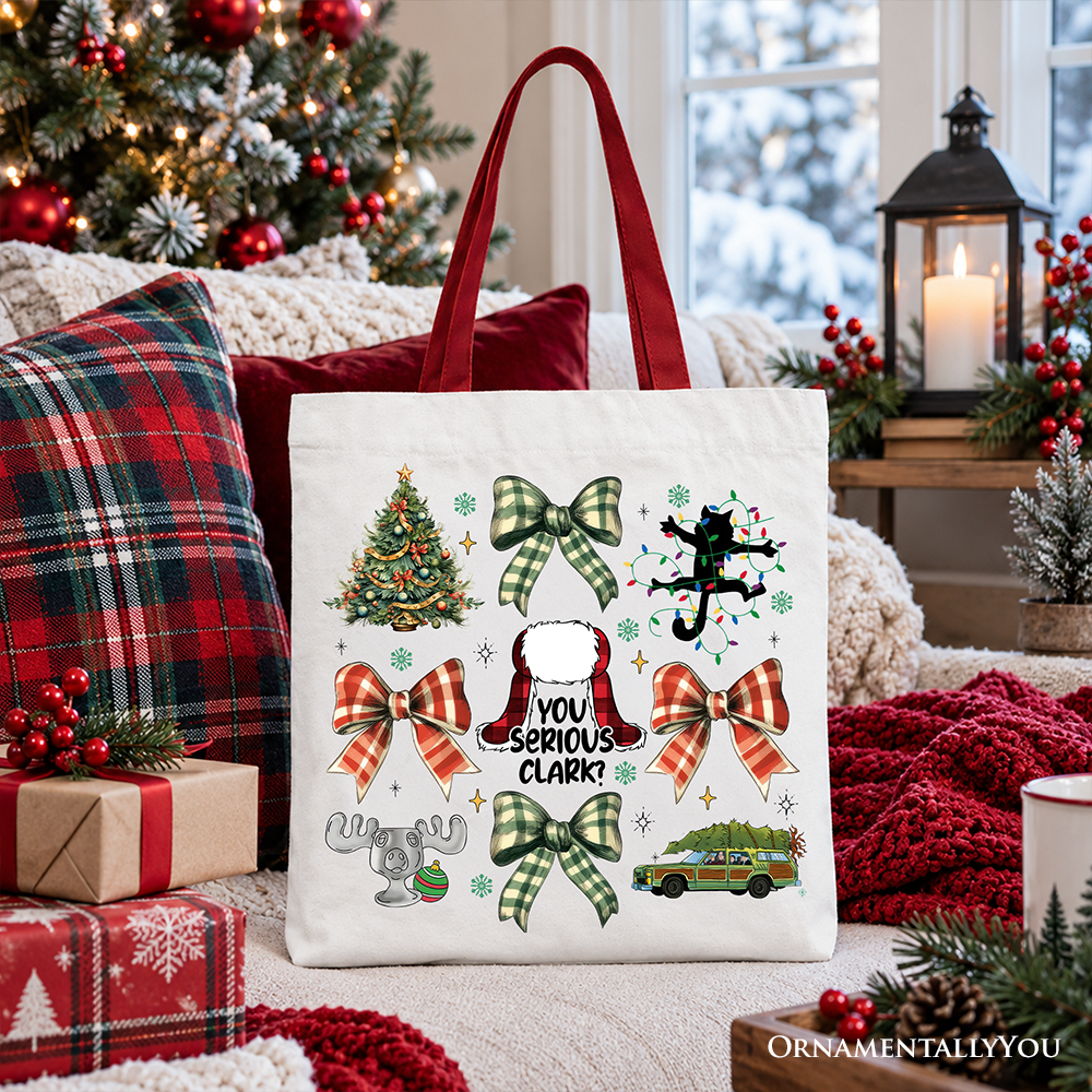 You Serious Clark Tote Bag, Retro Griswold’s Family Christmas Vacation Gift Shopper
