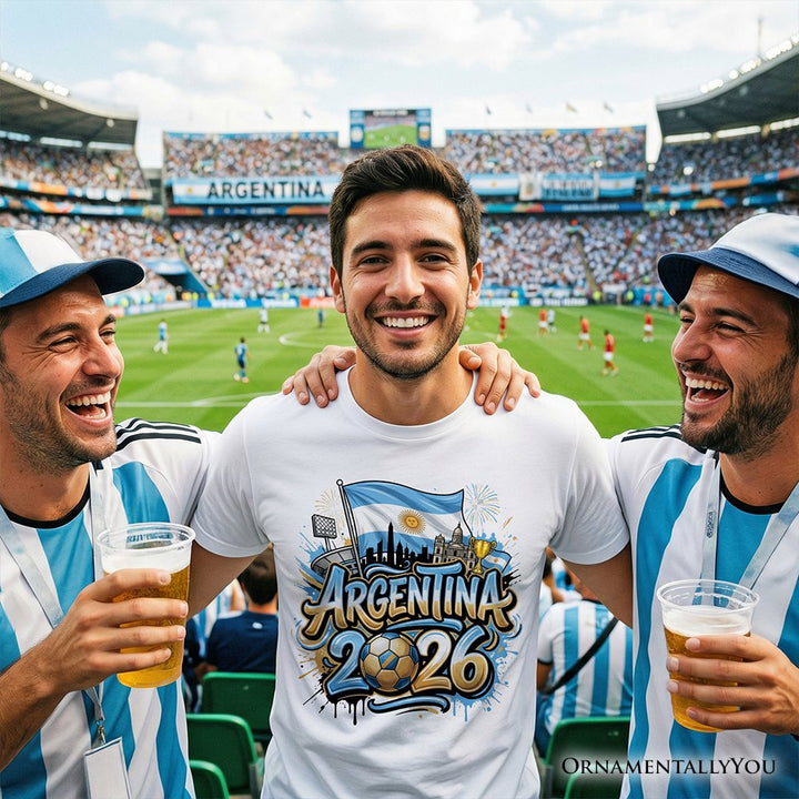 Argentina 2026 Soccer Cup Global Championship T-Shirt, Fans Football Tee T-Shirts OrnamentallyYou 