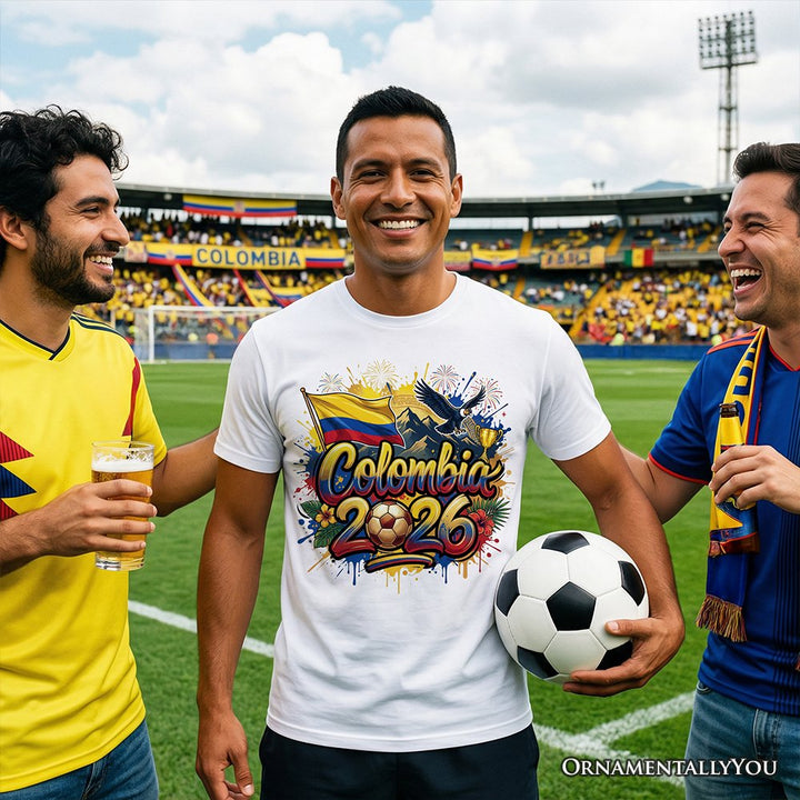 Colombia 2026 Soccer Cup Global Championship T-Shirt, Fans Football Tee T-Shirts OrnamentallyYou 