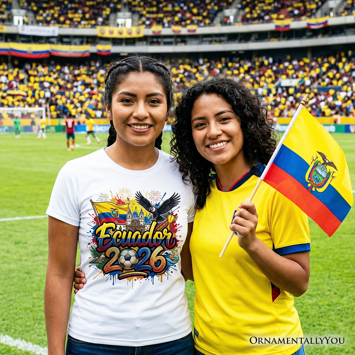Ecuador 2026 Soccer Cup Global Championship T-Shirt, Fans Football Tee