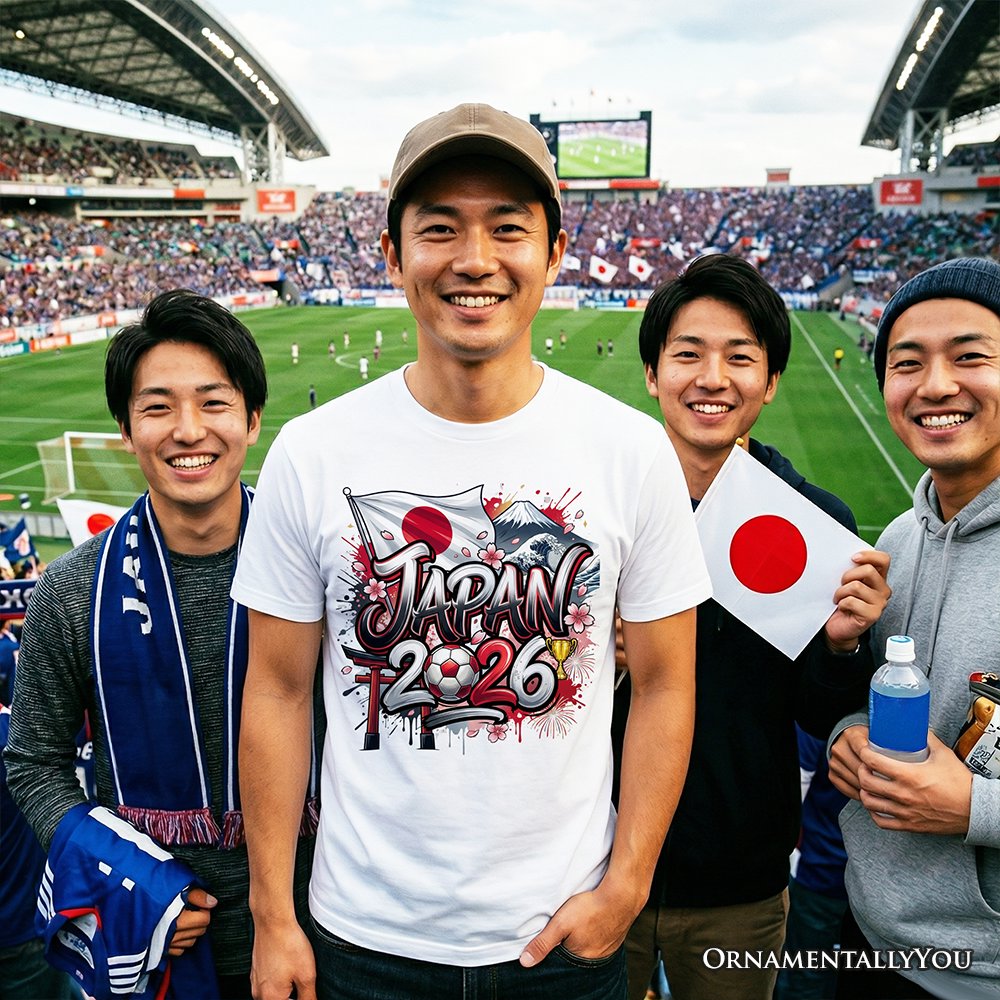 Japan 2026 Soccer Cup Global Championship T-Shirt, Fans Football Tee T-Shirts OrnamentallyYou 