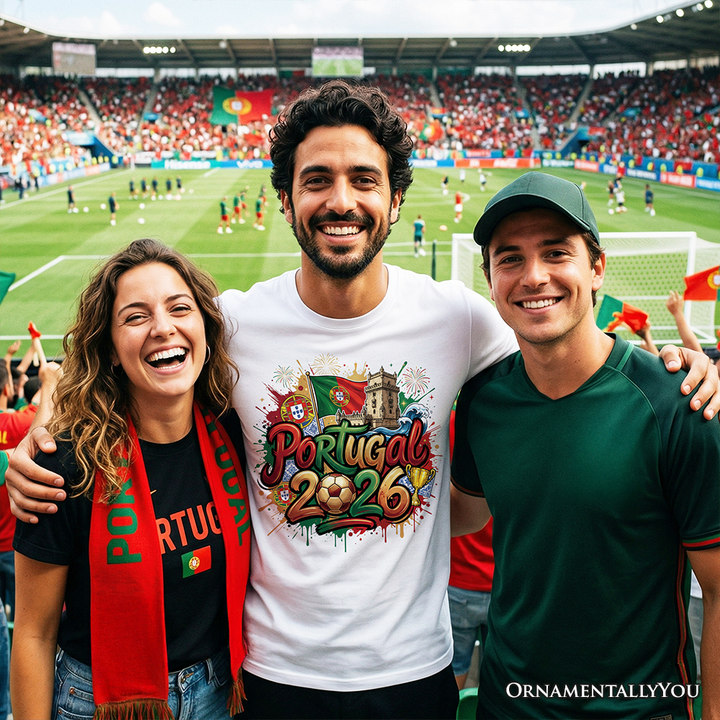 Portugal 2026 Soccer Cup Global Championship T-Shirt, Fans Football Tee