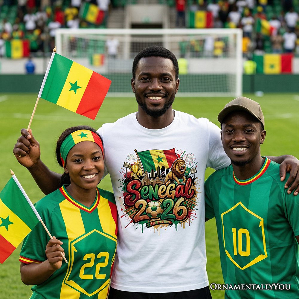 Senegal 2026 Soccer Cup Global Championship T-Shirt, Fans Football Tee T-Shirts OrnamentallyYou 