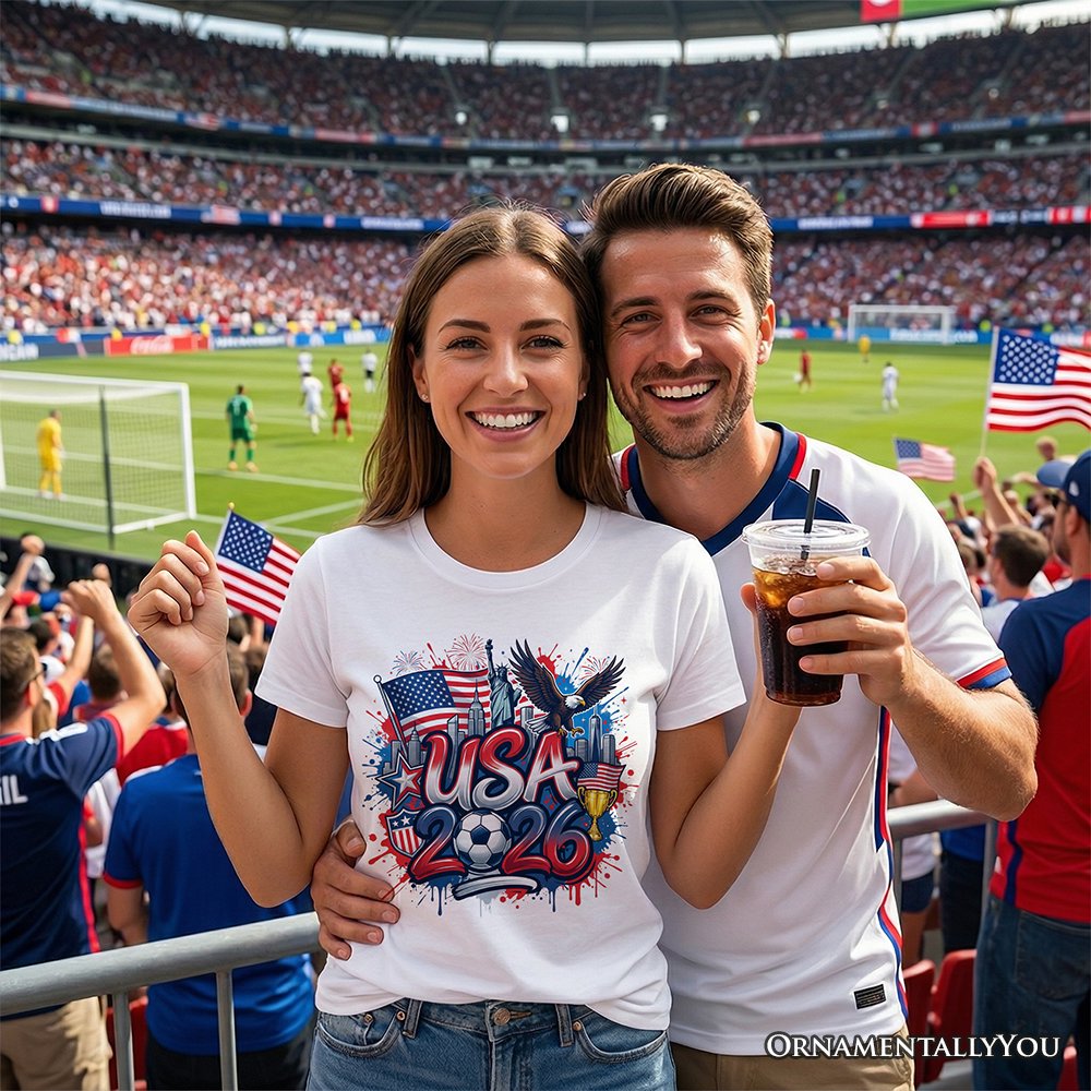 USA 2026 Soccer Cup Global Championship T-Shirt, Fans Football Tee T-Shirts OrnamentallyYou 