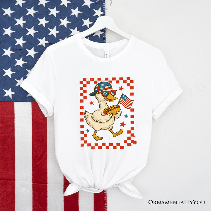 4th of July Patriotic Duck T-Shirt, Funny Independence Day Tee