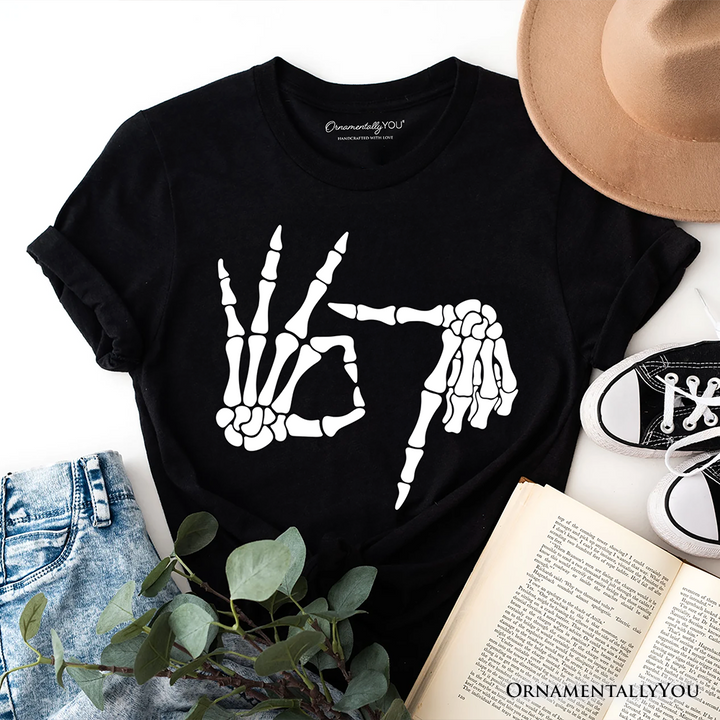 67 Skeleton Hands T-Shirt, Six Seven Funny Meme Tee