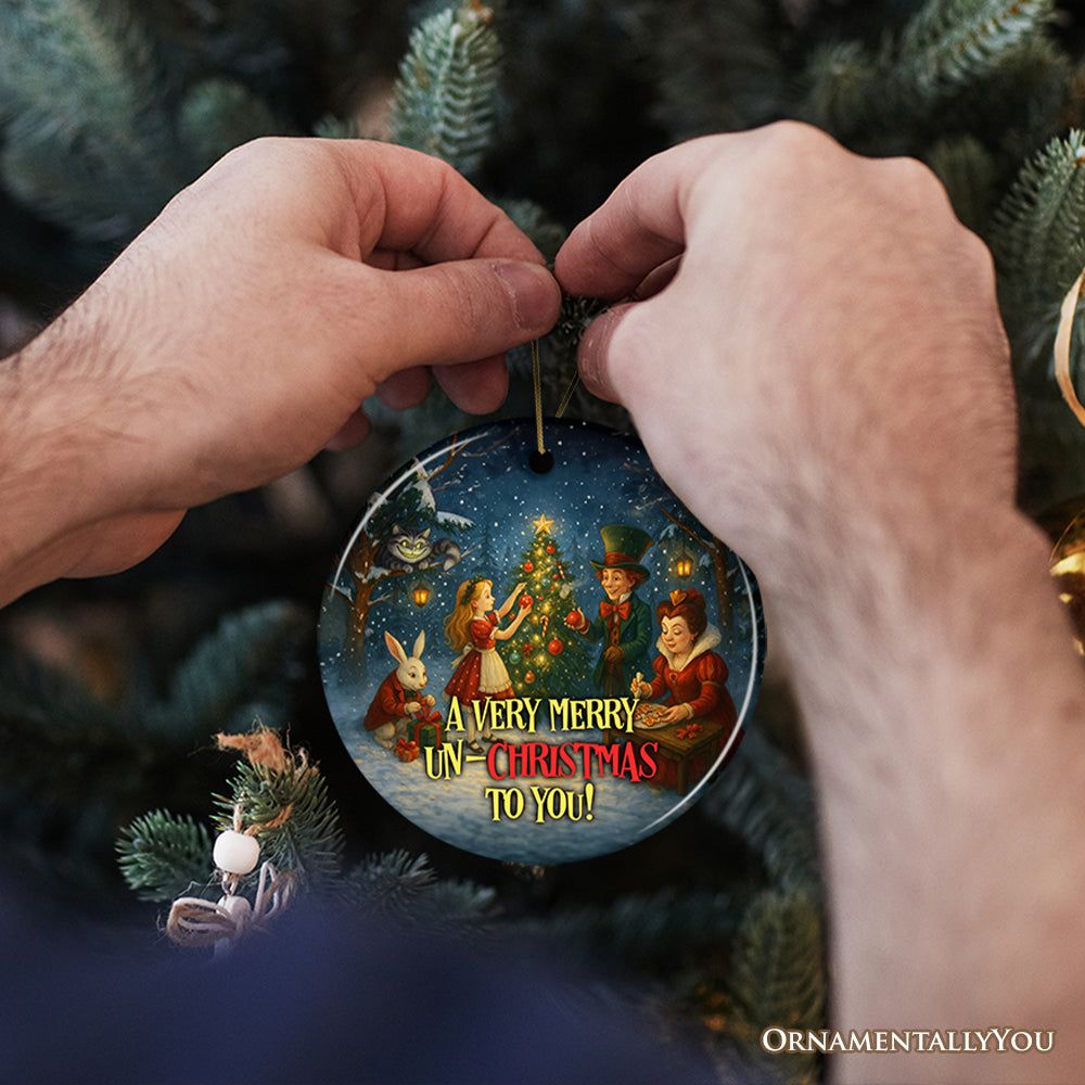 A Very Merry Un-Christmas Ornament, Alice's Christmas in Wonderland Gift and Tree Decor