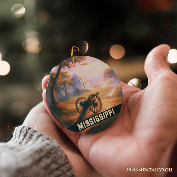 Artistic Mississippi Vicksburg National Military Park Ornament, Southern Heritage Christmas Gift and Souvenir Ceramic Ornament OrnamentallyYou 