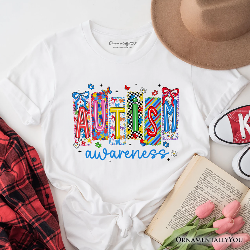 Autism Awareness Support T-Shirt, Colorful Spectrum Tee