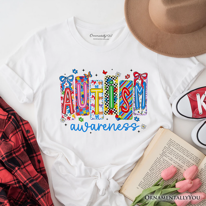 Autism Awareness Support T-Shirt, Colorful Spectrum Tee