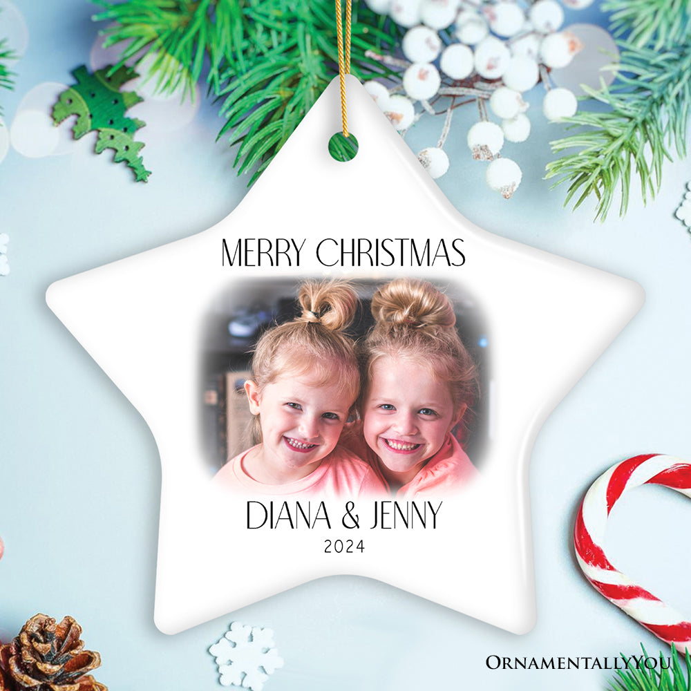 Best Friend and Sister Personalized Keepsake Ornament, A Gift for the Bestie