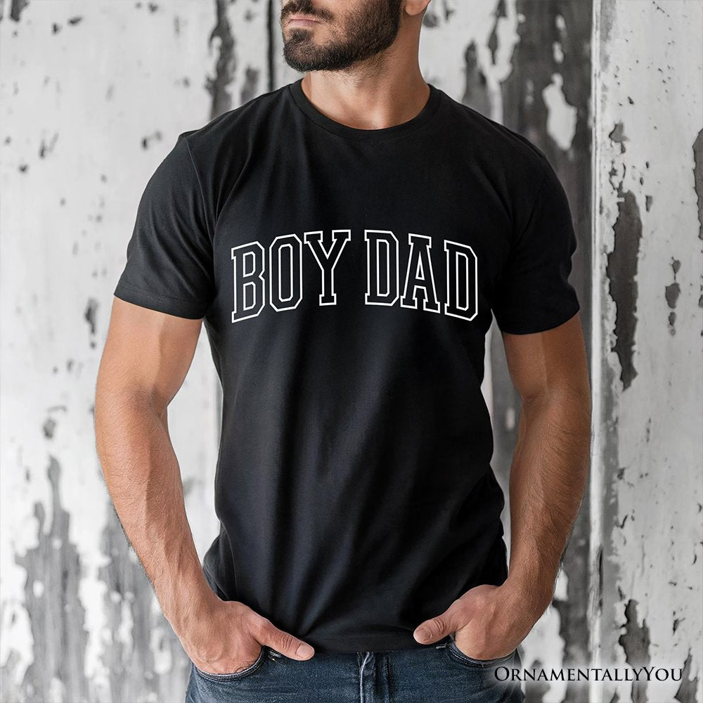 Boy Dad Varsity T-Shirt, Father's Day Tee T-Shirts OrnamentallyYou 