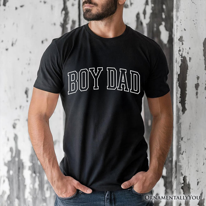 Boy Dad Varsity T-Shirt, Father's Day Tee T-Shirts OrnamentallyYou 