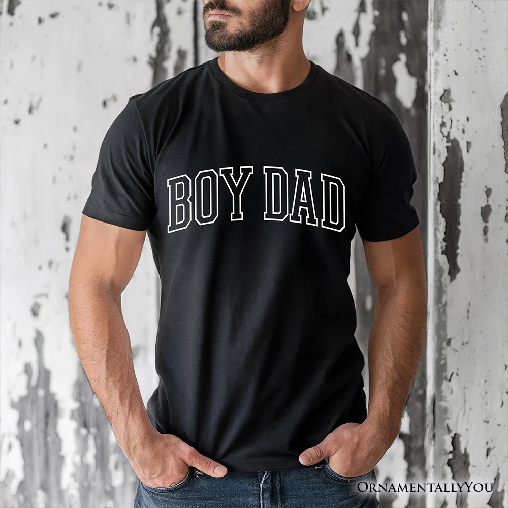 Boy Dad Varsity T-Shirt, Father's Day Tee