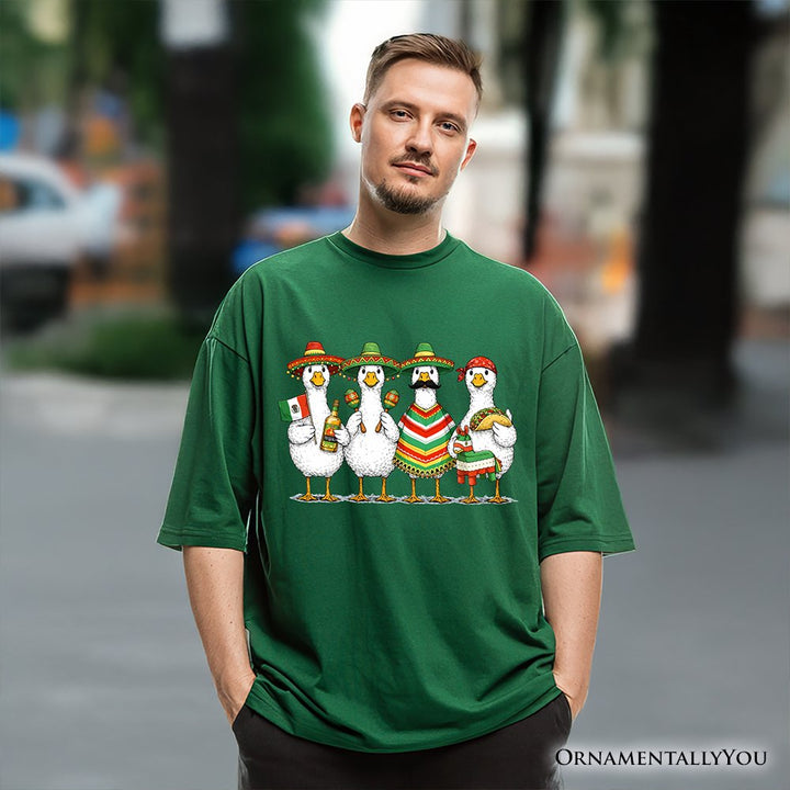 Cinco De Mayo Goose Mexican T-Shirt, Funny Fiesta Tee T-Shirts OrnamentallyYou 