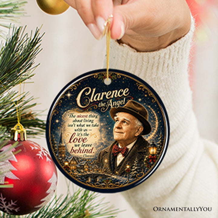 Clarence the Angel It's a Wonderful Life Quote Ornament, Classic Christmas Movie Keepsake