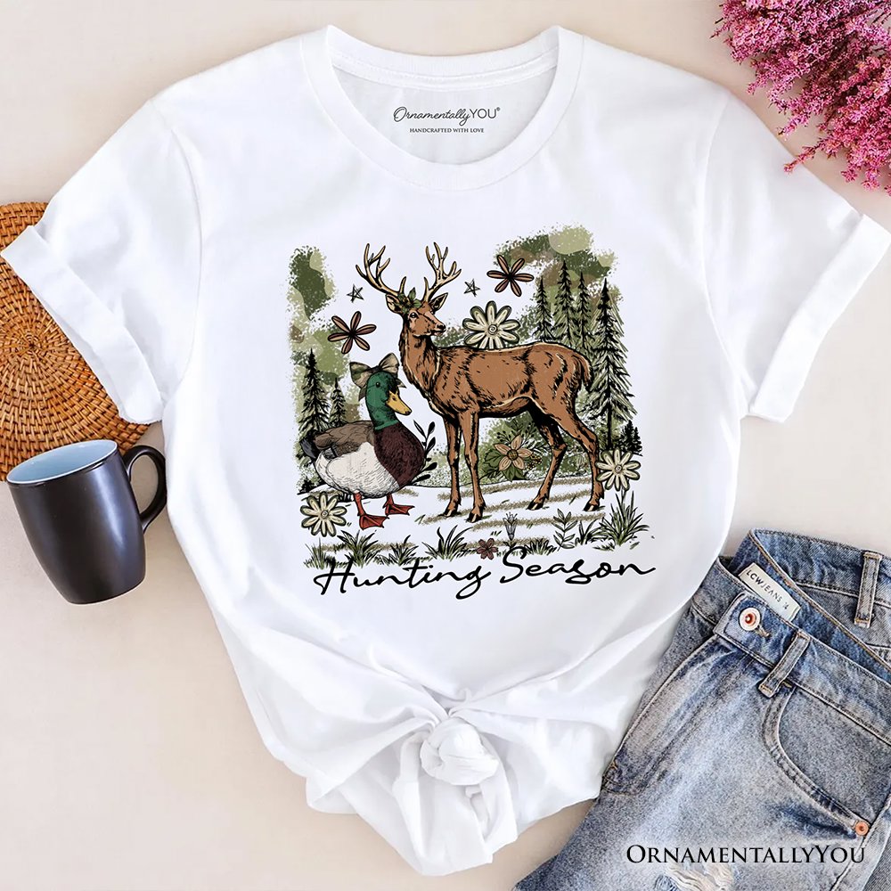 Coquette Hunting Season T-Shirt, Rustic Wildlife Hunter Tee T-Shirts OrnamentallyYou 