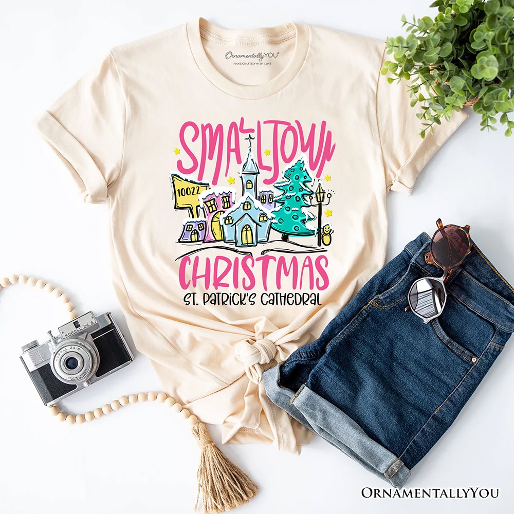 Custom Zipcode Small Town Christmas T-Shirt, Personalized Christian City State Tee Personalized T-Shirts OrnamentallyYou Natural XS 