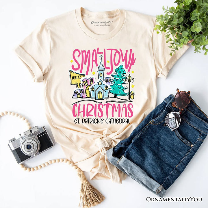 Custom Zipcode Small Town Christmas T-Shirt, Personalized Christian City State Tee Personalized T-Shirts OrnamentallyYou Natural XS 