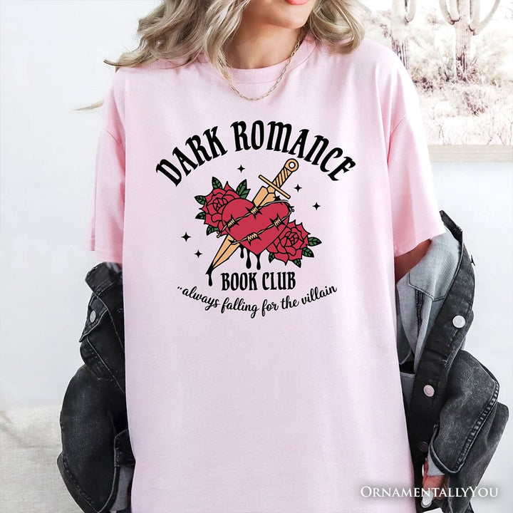 Dark Romance Book Club T-Shirt, Vintage Gothic Romantasy Bookish Tee T-Shirts OrnamentallyYou 