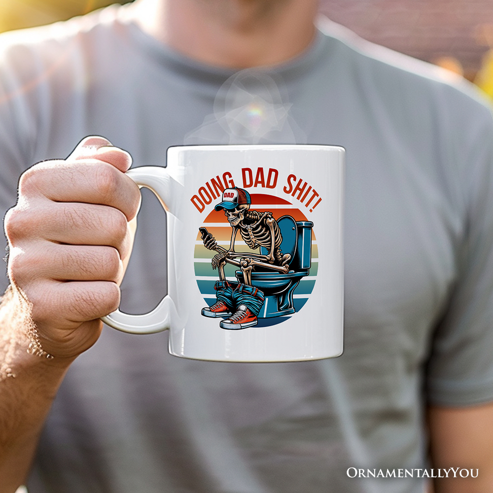 Doing Dad Stuff Personalized Mug, Cool Dad Gift with Custom Name
