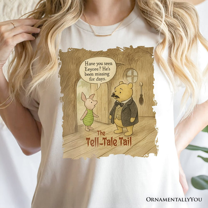 Edgar Allan Winnie-the-Pooh T-Shirt, 1926 A.A. Milne Vintage Halloween Mystery Tale Tee T-Shirts OrnamentallyYou 