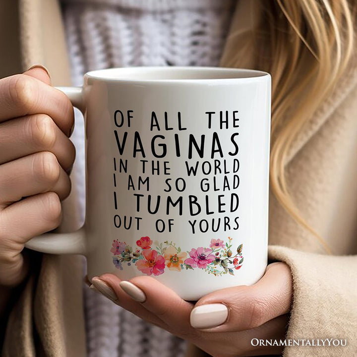 Grateful Birth Personalized Mug, Mother Gift With Custom Name Personalized Ceramic Mug OrnamentallyYou 