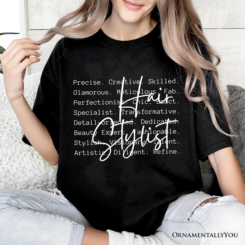 Hair Stylist Definition T-Shirt, Beauty Salon Appreciation Words Tee