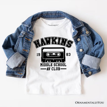 Hawkins Middle School AV Club T-Shirt, Funny Gift for Daughter and Son T-Shirts OrnamentallyYou 