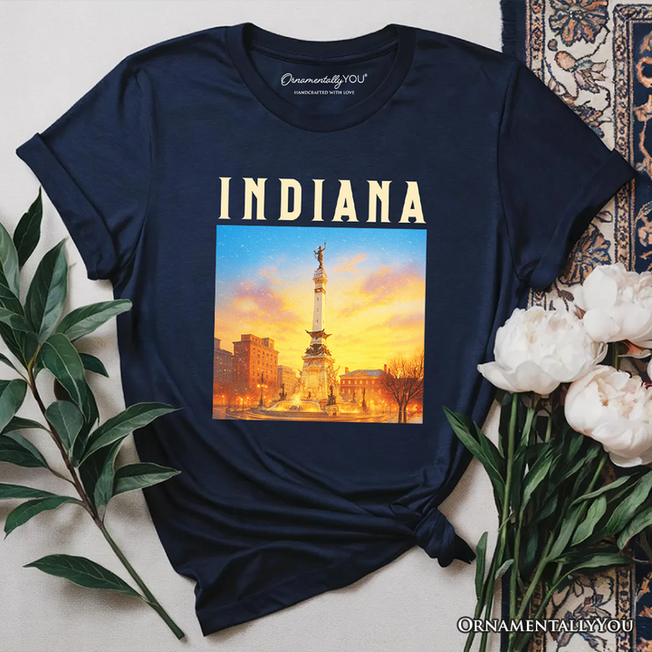 Historic Indiana State Soldiers and Sailors Monument T-Shirt, Patriotic Tee and Indianapolis Landmark Souvenir