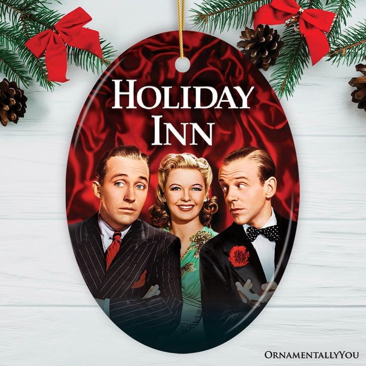 Holiday Inn Christmas Ornament, 1942 Classic Movie Gift and Tree Decor Ceramic Ornament OrnamentallyYou 