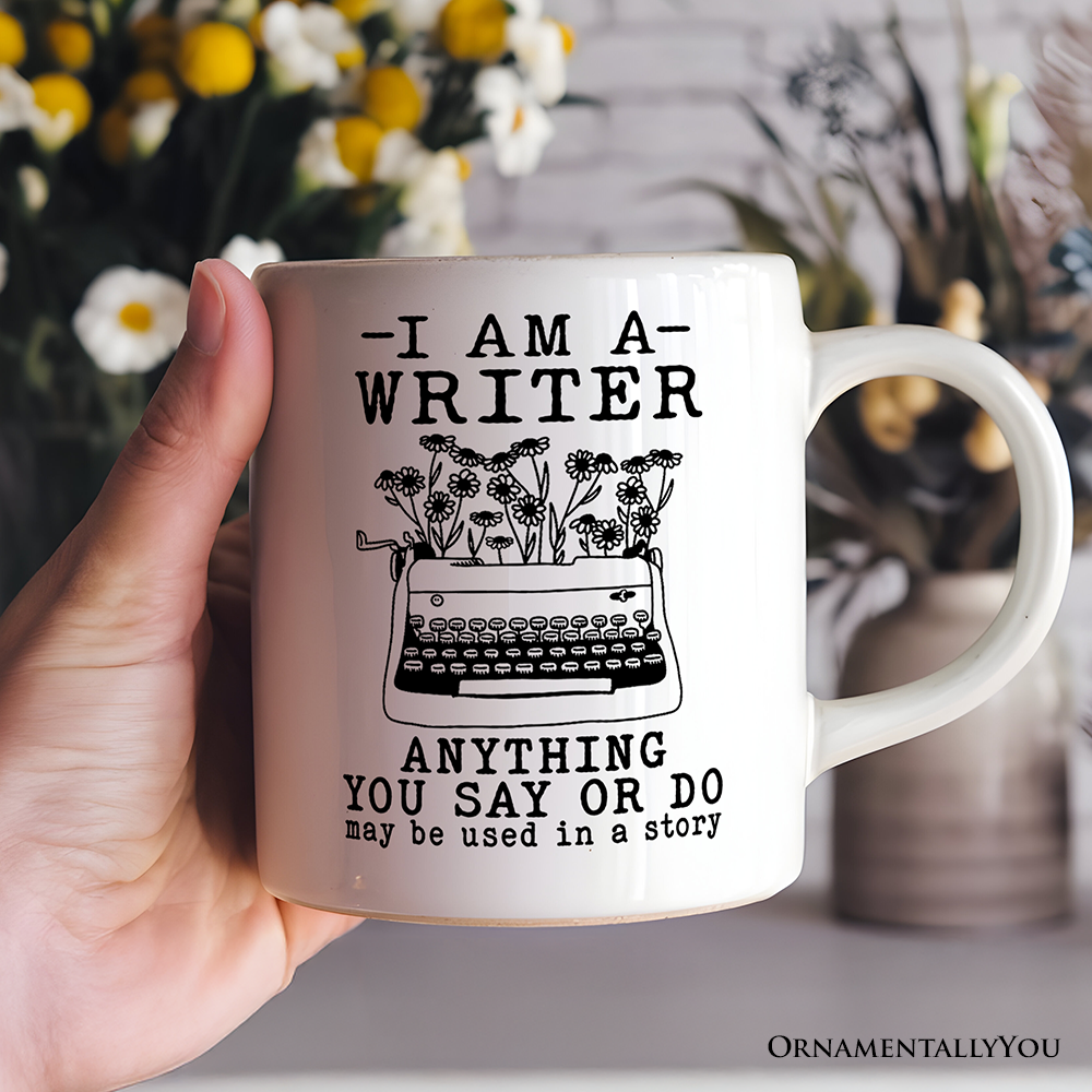 I Am A Writer Personalized Mug, Book Lover Gift With Custom Name