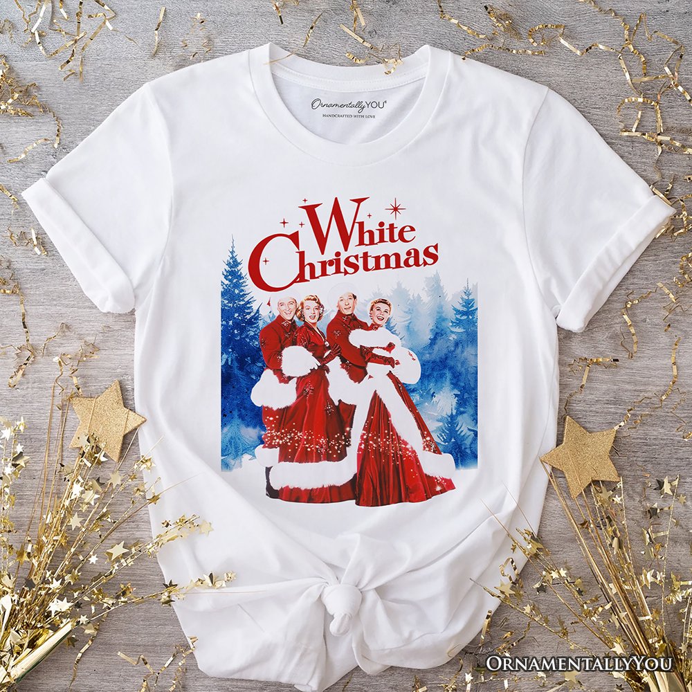 I’m Dreaming of a White Christmas T-Shirt, 1954 Classic Holiday Inn Movie Tee T-Shirts OrnamentallyYou White XS 