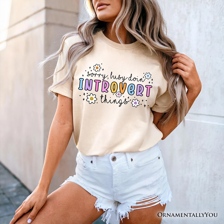 Introvert Things Mental Health T-Shirt, Cute Spring Tee