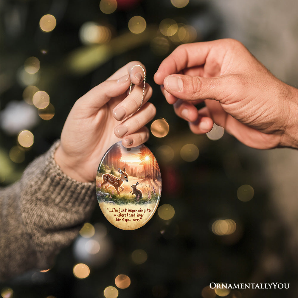 Kindness in Your Heart Ornament, Bambi's Gentle Lesson Christmas Gift