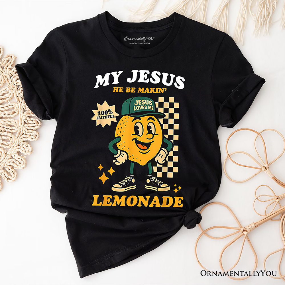 Life Gave Me Lemons Jesus Lemonade T-Shirt, Funny Christian Faith Retro Tee