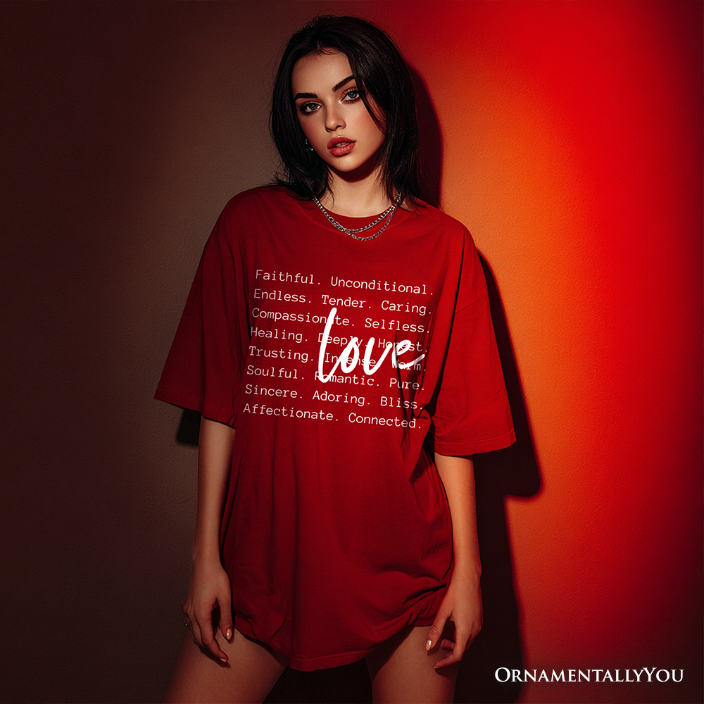 Love Definition Words T-Shirt, Minimalist Valentine Inspirational Love Tee