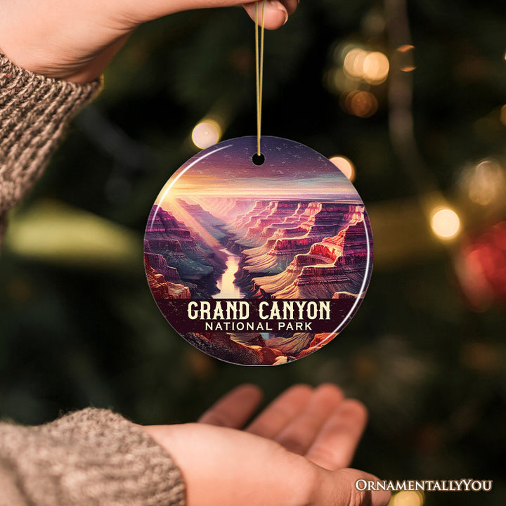 Majestic Grand Canyon National Park Ornament, Arizona Desert Landscape Christmas Gift and Travel Souvenir