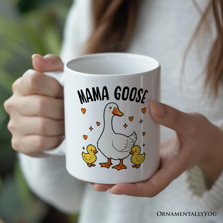 Mama Goose Personalized Mug, Mother Gift With Custom Name