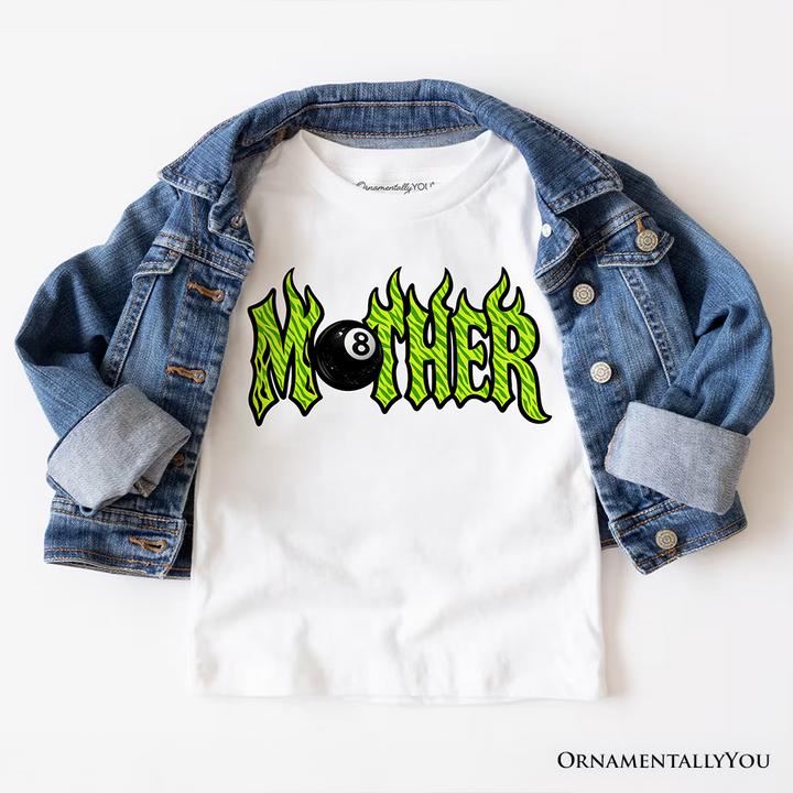 Mother 8 Ball Retro T-Shirt, Trendy Cool Mama Tee