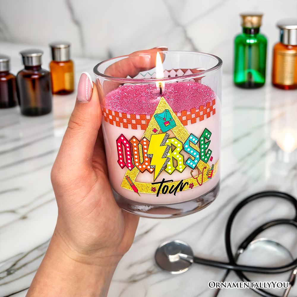 Nurse Tour Candle, Cute RN Nursing Gift