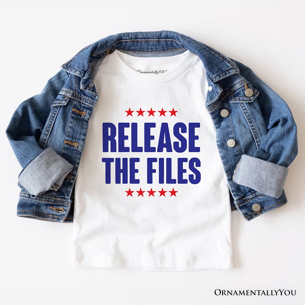 Release The Files T-Shirt, Demand Truth Anti-Corruption Protest Tee OrnamentallyYou White XS 