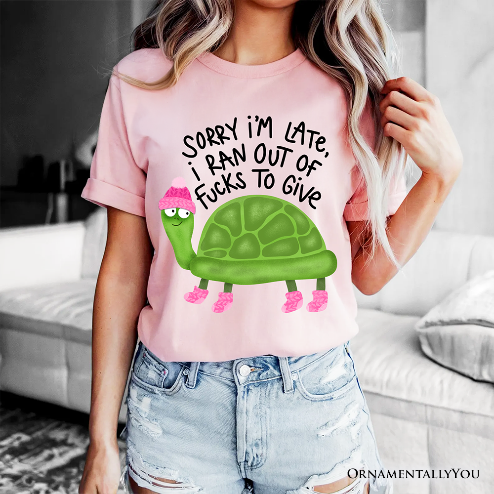 Sarcastic Turtle T-Shirt, Sassy Funny Animal Tee