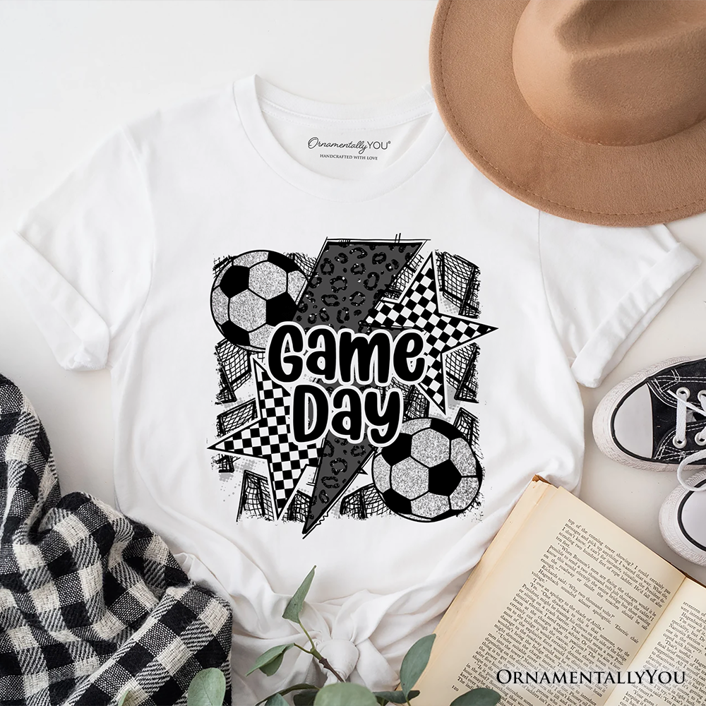 Soccer Game Day T-Shirt, Coquette Sports Mom Fan Tee
