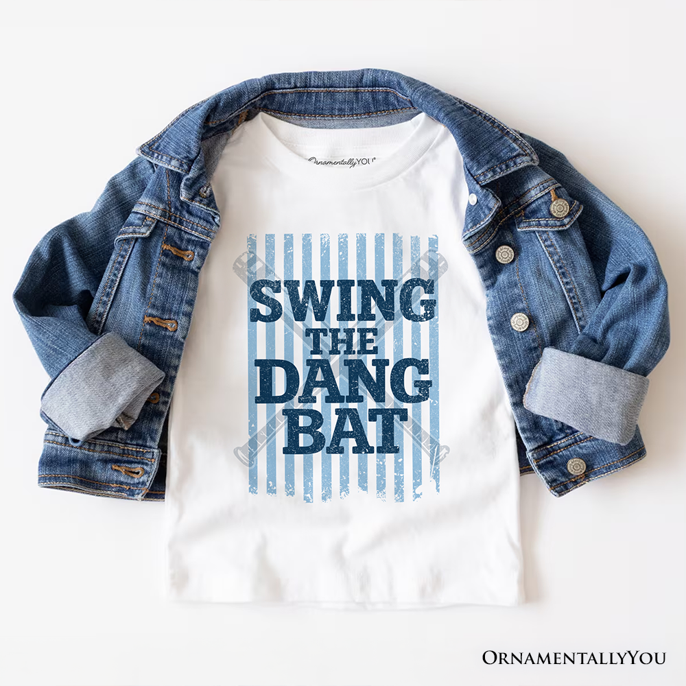 Swing The Dang Bat Softball Mama T-Shirt, Funny Sports Encouragement Tee