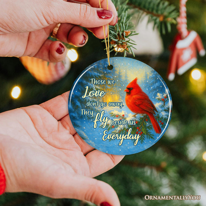 Those We Love As Cardinals Ornament, Heartfelt Memorial Christmas Gift and Keepsake