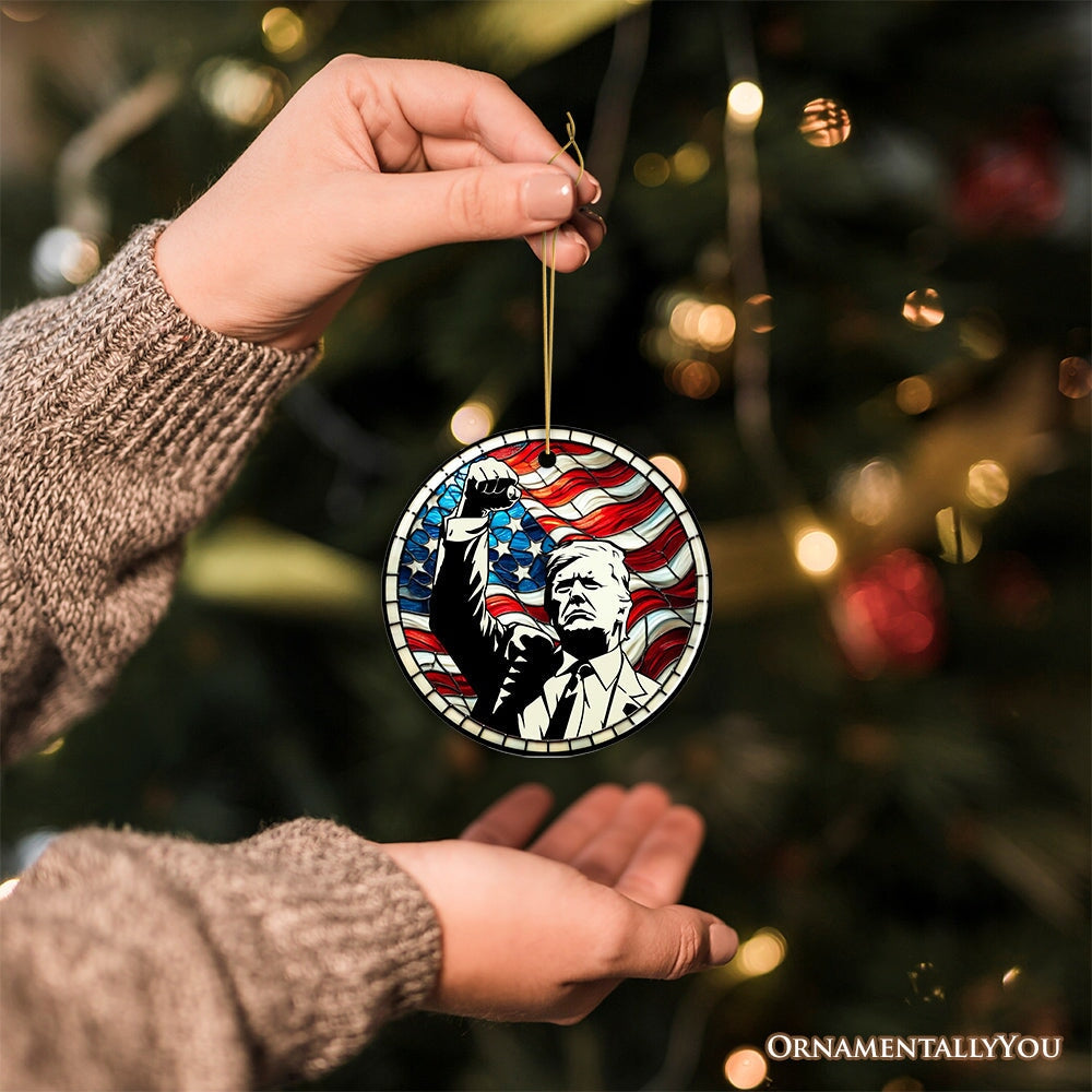 Stained Glass American Flag a Vibrant Stained Glass Rendition of the Stained Glass American Flag a Vibrant Stained Glass Rendition of the